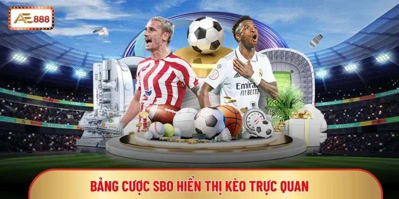 SBO Sport - Hệ Thống Cá Cược Thể Thao Chuẩn Châu Á 3 Bảng cược SBO hiển thị kèo trực quan