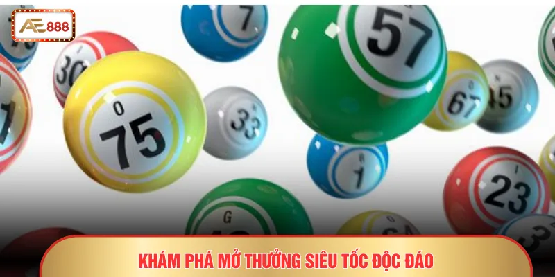 Xổ số TCG AE888 - Sảnh Quay Số Với Tỷ Lệ Thưởng Cạnh Tranh 4 Khám phá mở thưởng siêu tốc độc đáo